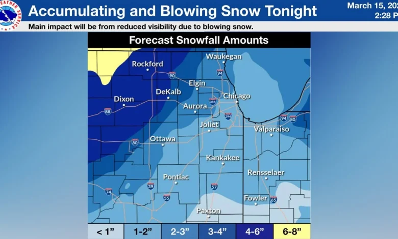 Blizzard warning issued for McHenry County ahead of several inches of snow, gusting winds