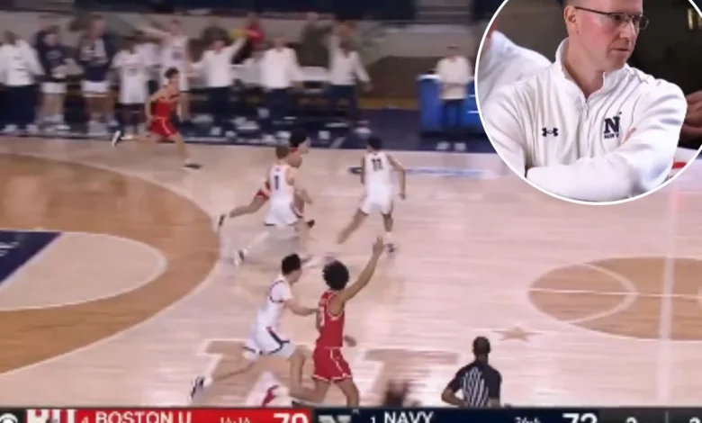 Boston University's stunning upset of Navy comes with clock controversy