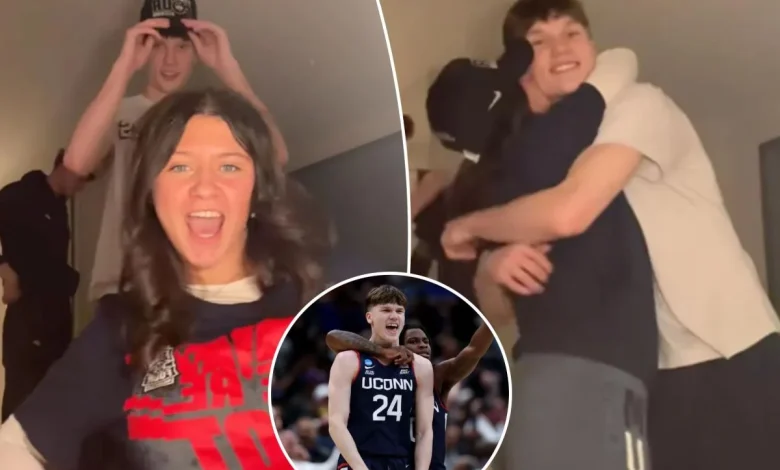 Braylon Mullins' girlfriend celebrates his iconic March Madness shot