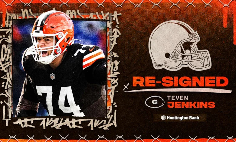 Browns re-sign G Teven Jenkins