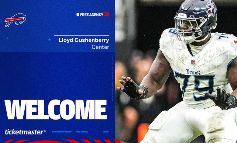 Buffalo Bills sign C Lloyd Cushenberry, WR Trent Sherfield and C/G Austin Corbett to one-year contracts