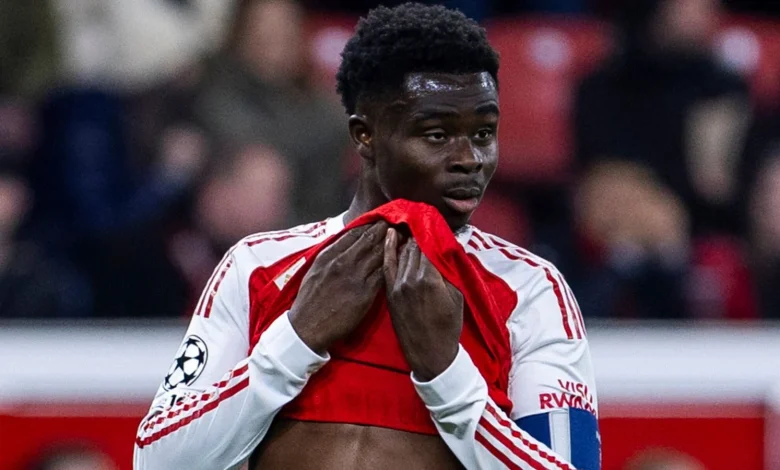 Bukayo Saka struggled before Noni Madueke's introduction against Bayer Leverkusen so what's behind the Arsenal forward's dip this season?