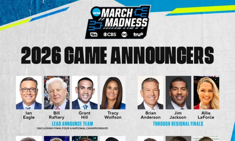 CBS Sports and TNT Sports Announce 2026 NCAA Division I Men’s Basketball Championship Commentator Teams