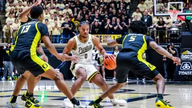C.J. Cox injury update: Purdue guard hurts knee, leaves March Madness game