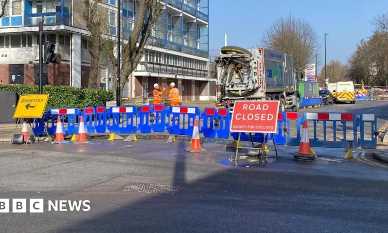 Caledonian Road burst water main undergoes emergency repairs