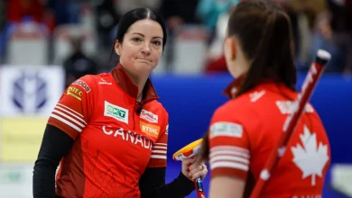 Canada settles for silver after two costly misses in curling worlds final