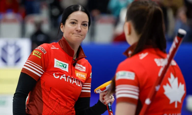 Canada settles for silver after two costly misses in curling worlds final