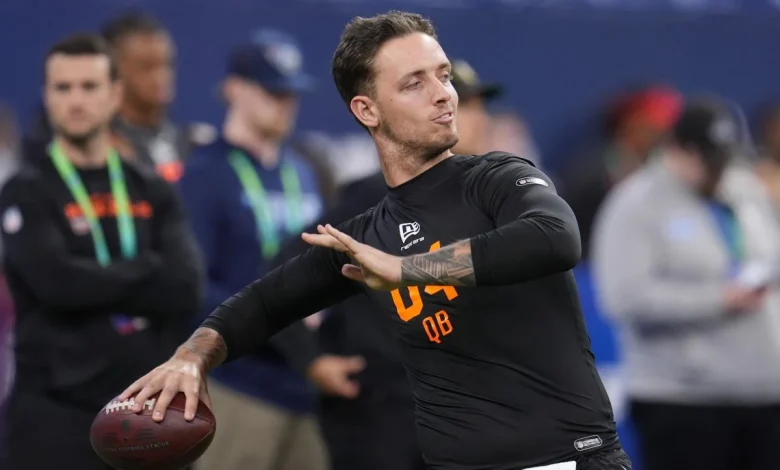 Carson Beck booed by crowd at NFL combine in wild scene