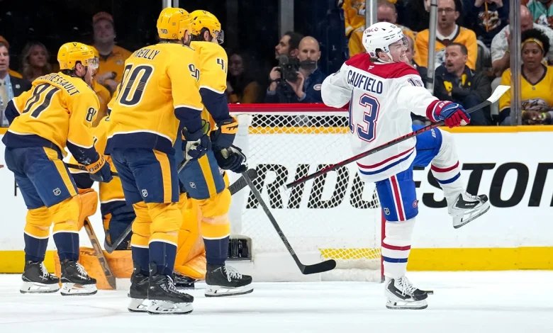 Caufield scores 45th goal, Canadiens defeat Predators for 4th straight win