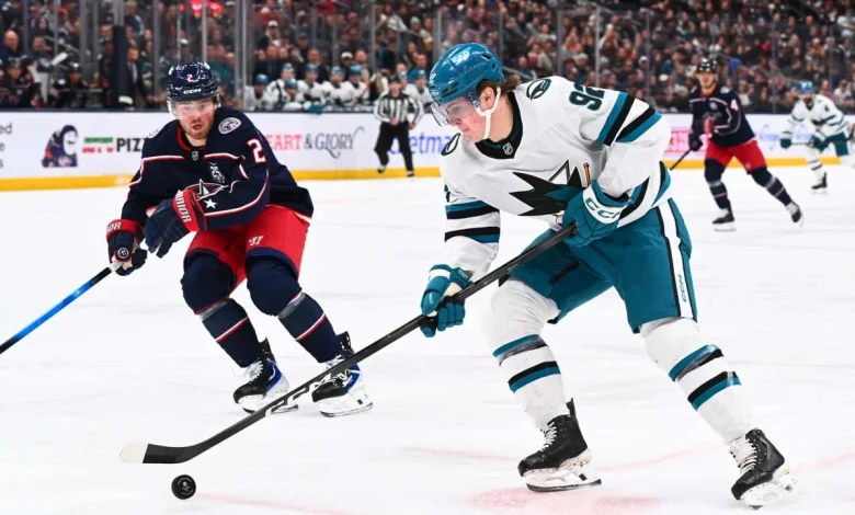 Chernyshov gets 1st multigoal game, Sharks stun Blue Jackets