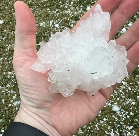 Chicago weather: Photos show baseball-sized hail as severe storms sweep through Chicago area