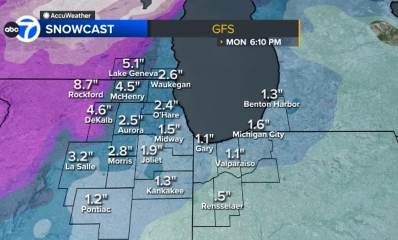 Chicago weather forecast: Potentially severe thunderstorms expected for Sunday before switch over to snow