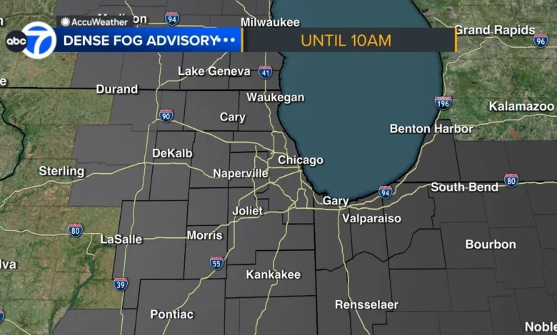 Chicago weather forecast for Friday includes dense fog with chance for severe storms bringing high winds, hail threat