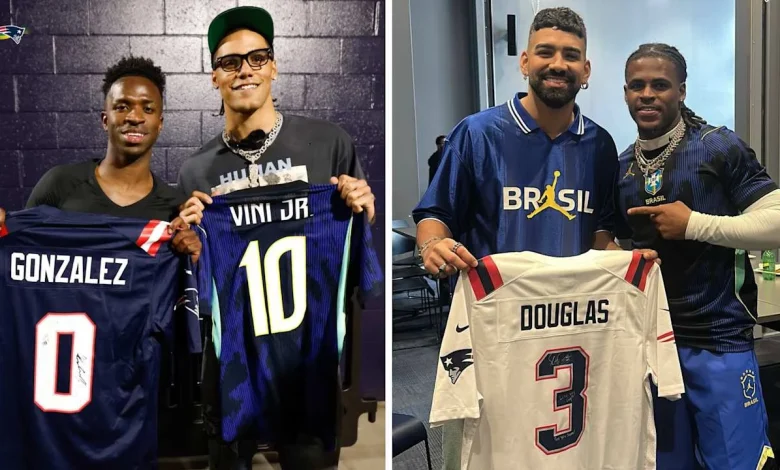 Christian Gonzalez, DeMario Douglas enjoy France-Brazil friendly at Gillette Stadium