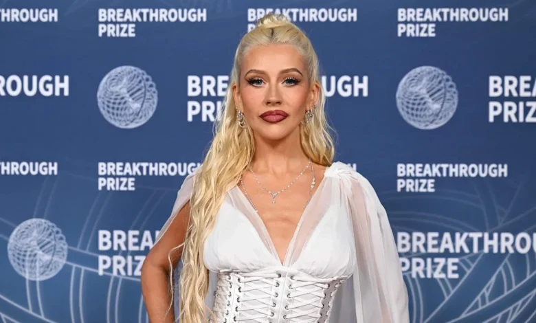 Christina Aguilera and 11-Year-Old Daughter Summer Chase Waterfalls in Family Vacation Video