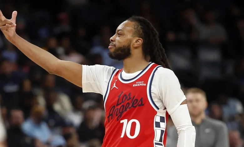 Clippers immediately helped Darius Garland snap his ugliest stat from Cleveland