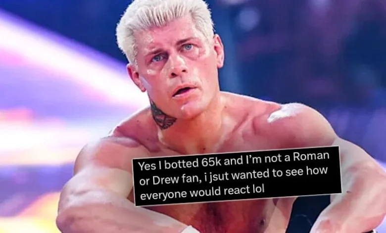 Cody Rhodes SmackDown Title Win Dislike Bombing Linked to Bot Purchase