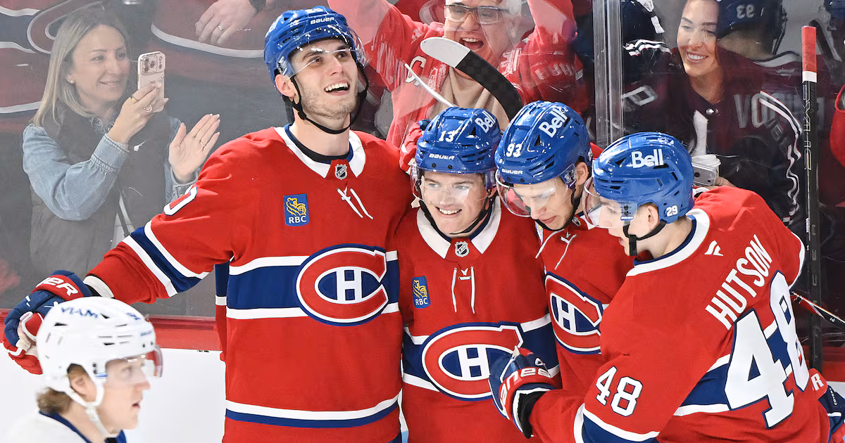 Cole Caufield scores hat trick as part of five-point night; Canadiens crush Islanders