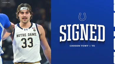 Colts sign free agent TE Carson Towt