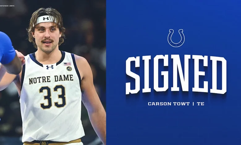 Colts sign free agent TE Carson Towt