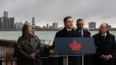 Conservative leader says his plan is ‘the only hope’ for Canada’s auto industry