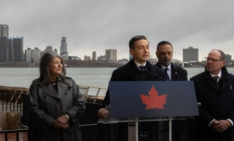 Conservative leader says his plan is ‘the only hope’ for Canada’s auto industry