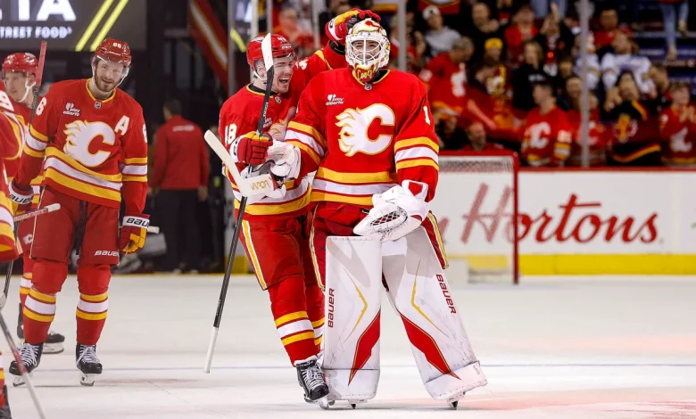 Cooley stops 26, helps Flames recover for shootout win against Blues