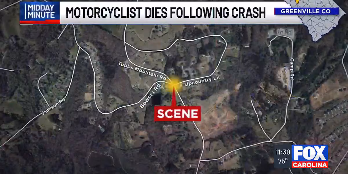 Coroner identifies motorcyclist killed in crash in Travelers Rest