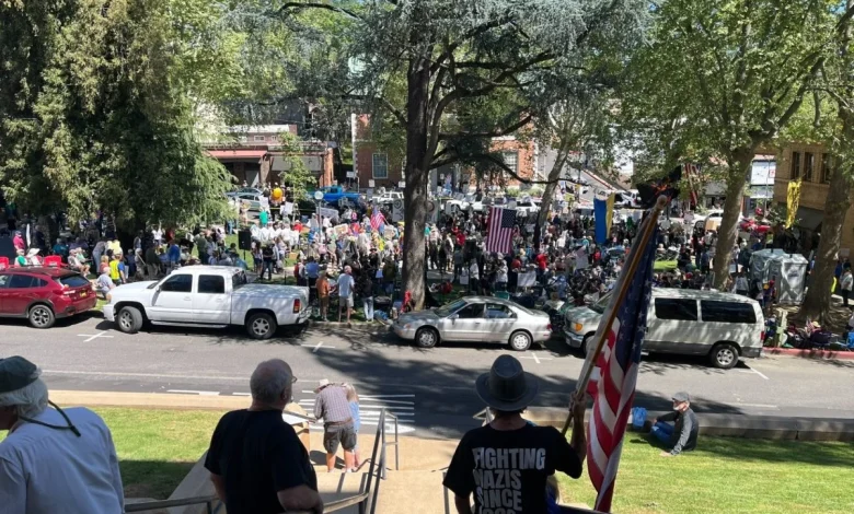 Crowds Gathered At No Kings Protests Around Mother Lode Over Weekend