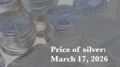 Current price of silver as of Tuesday, March 17, 2026