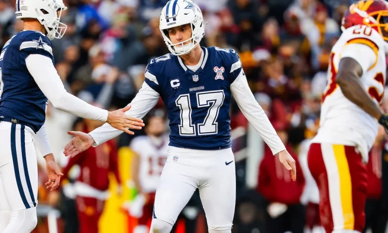 Dallas Cowboys place second-round tender on kicker Brandon Aubrey