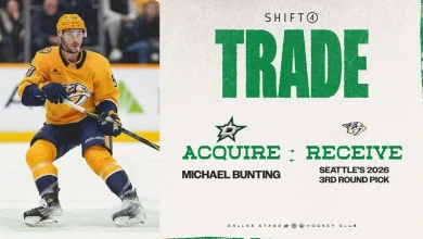 Dallas Stars acquire forward Michael Bunting from Nashville Predators