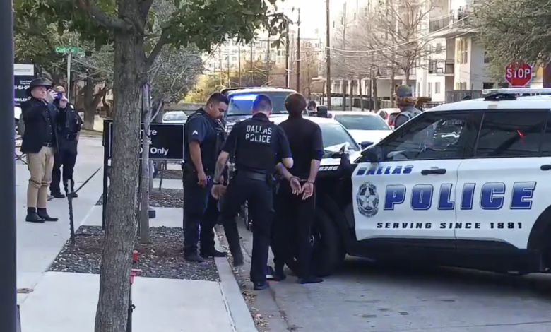 Dallas police detain masked man near Ken Paxton's watch party