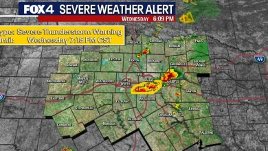 Dallas weather: Storms hit North Texas as Severe Thunderstorm Watch issued for the region