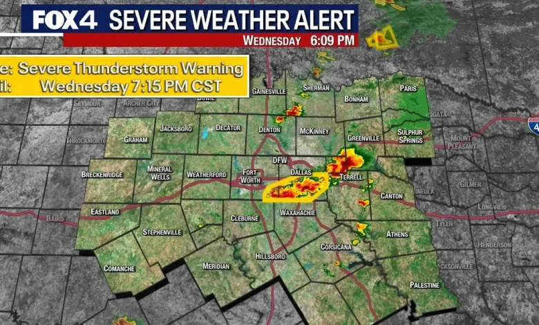 Dallas weather: Storms hit North Texas as Severe Thunderstorm Watch issued for the region