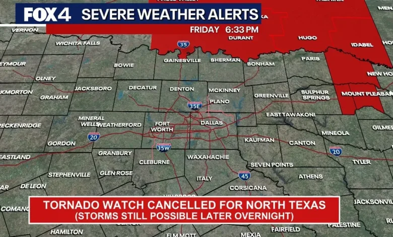 Dallas weather: Tornado Watch canceled for North Texas