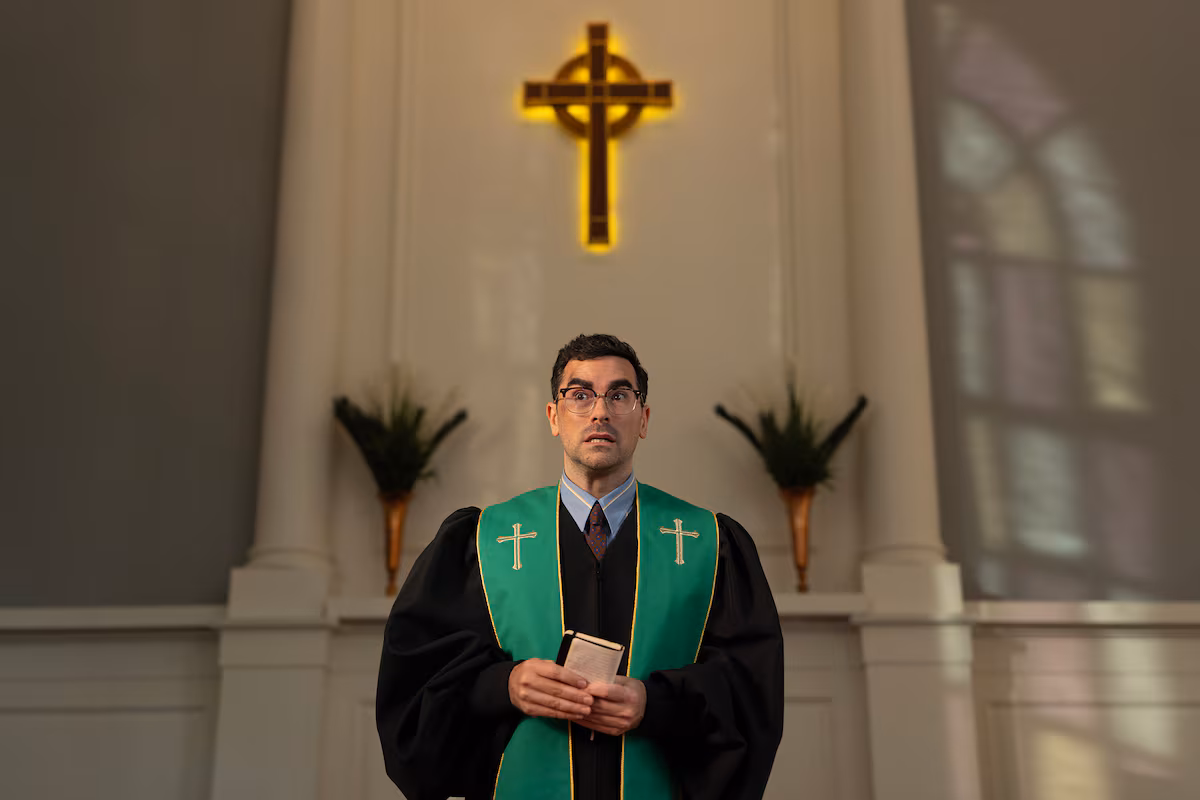 Dan Levy takes a spiritual turn in his new Netflix comedy