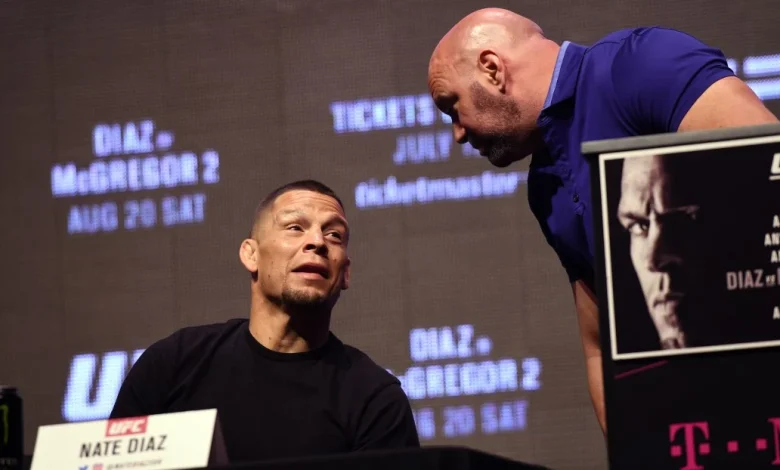 Dana White reacts to Nate Diaz signing with Jake Paul’s MVP to fight on Rousey vs. Carano card
