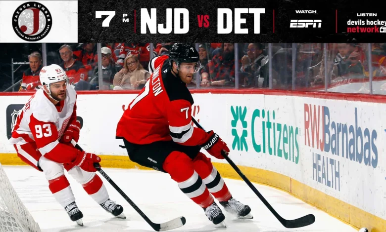 Devils Look to Keep Rolling vs. Red Wings | PREVIEW