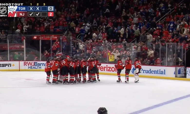 Devils win in shootout