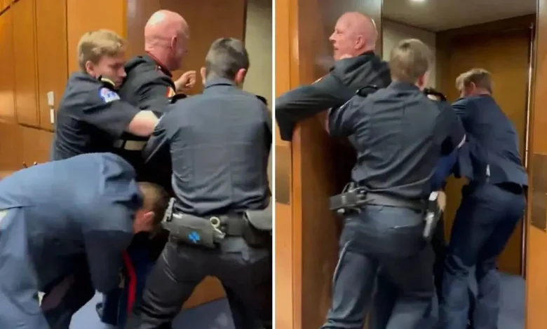 Did Senator Tim Sheehy Break Marine's Hand? Fact-Checking Viral Claims as Brian McGinnis is Dragged Out of Sen