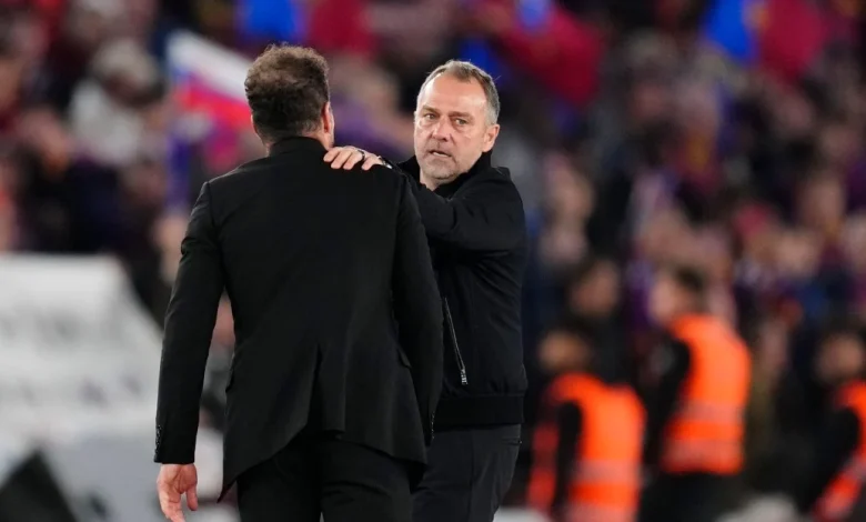 Diego Simeone reveals what he told Hansi Flick after Atletico knock Barcelona out of the Copa del Rey