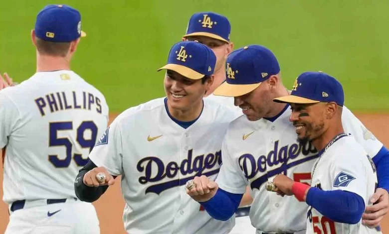 Dodgers receive glittering World Series rings to mark back-to-back titles