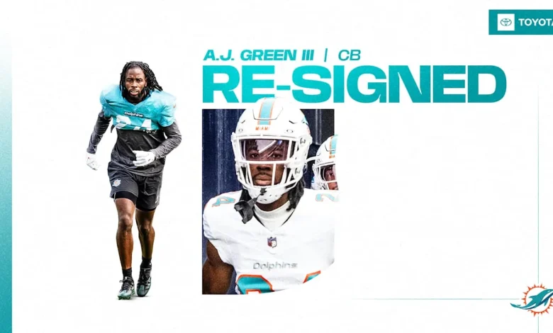 Dolphins re-sign Green III