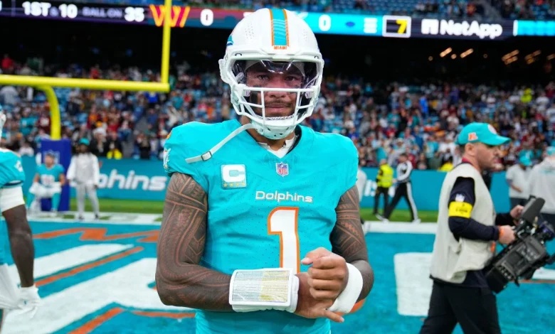 Dolphins releasing QB Tua Tagovailoa