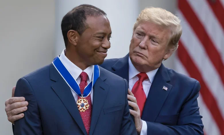 Donald Trump breaks news that Tiger Woods won't play in Masters
