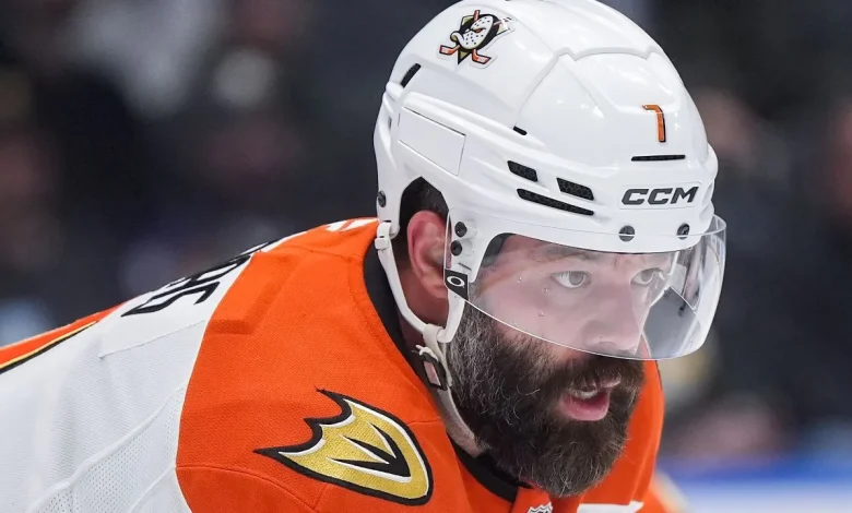 Ducks captain Radko Gudas out against Oilers with injury