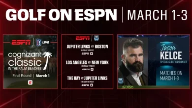 ESPN tees off March with Cognizant Classic in The Palm Beaches, TGL regular season finale & special guest Jason Kelce