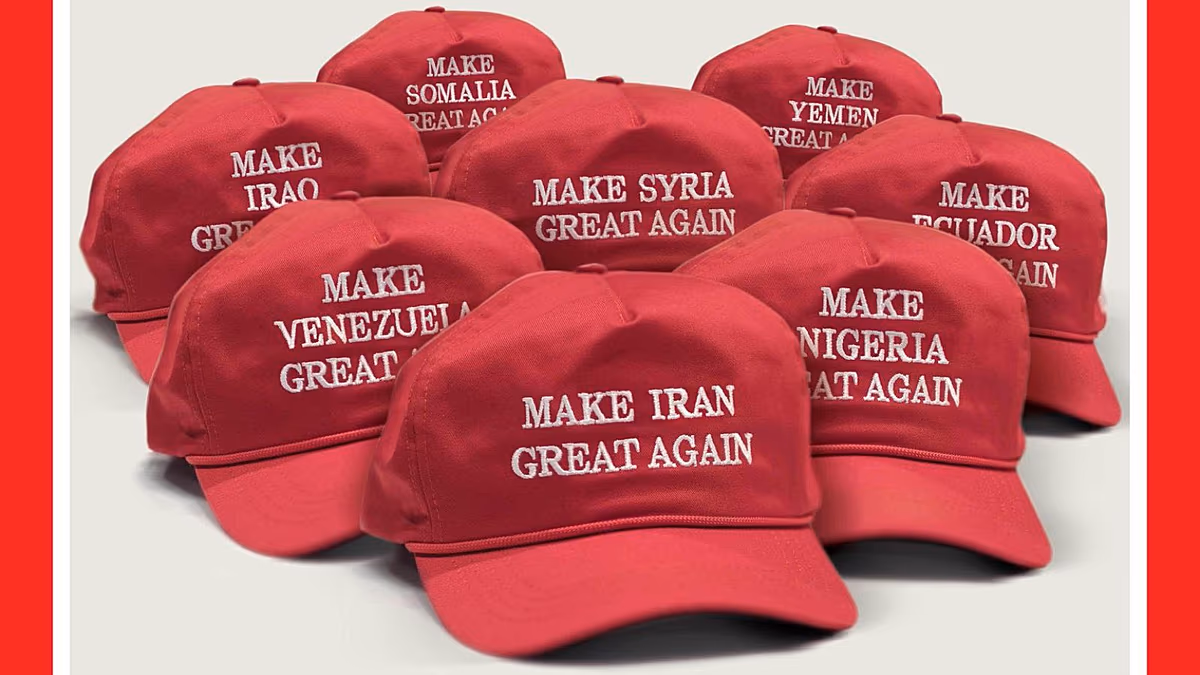 Eight countries, eight red caps: TIME drops controversial and MAGA-misunderstood cover
