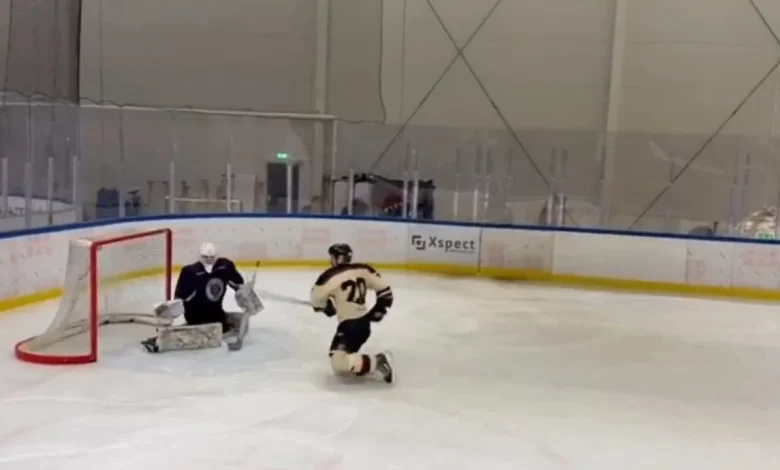 Eklund’s dad recreates son’s highlight-reel goal